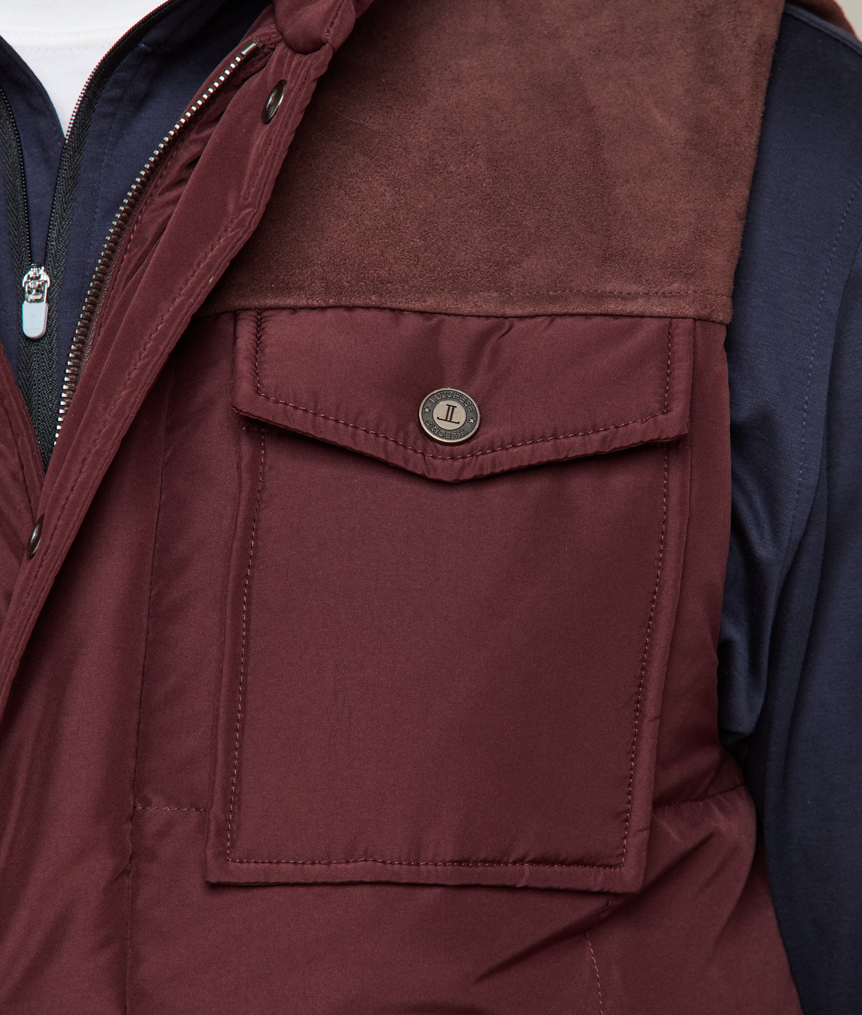 John Puffer Vest :: Wine - Image 7