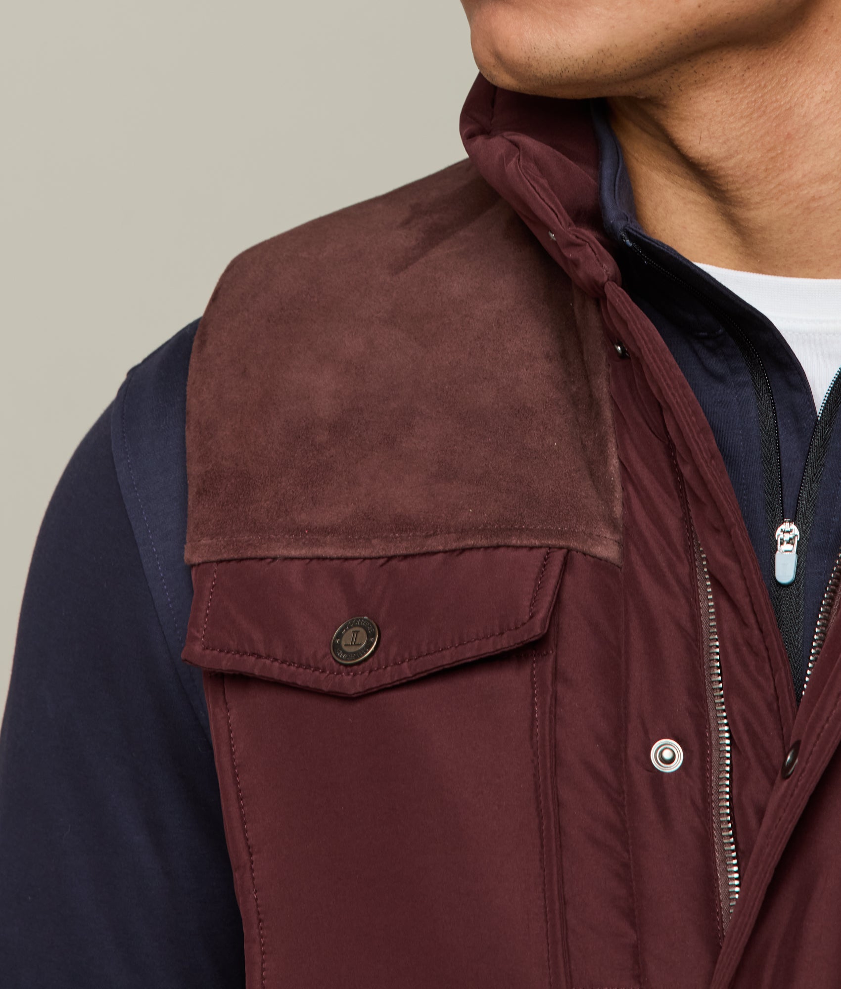John Puffer Vest :: Wine - Image 8
