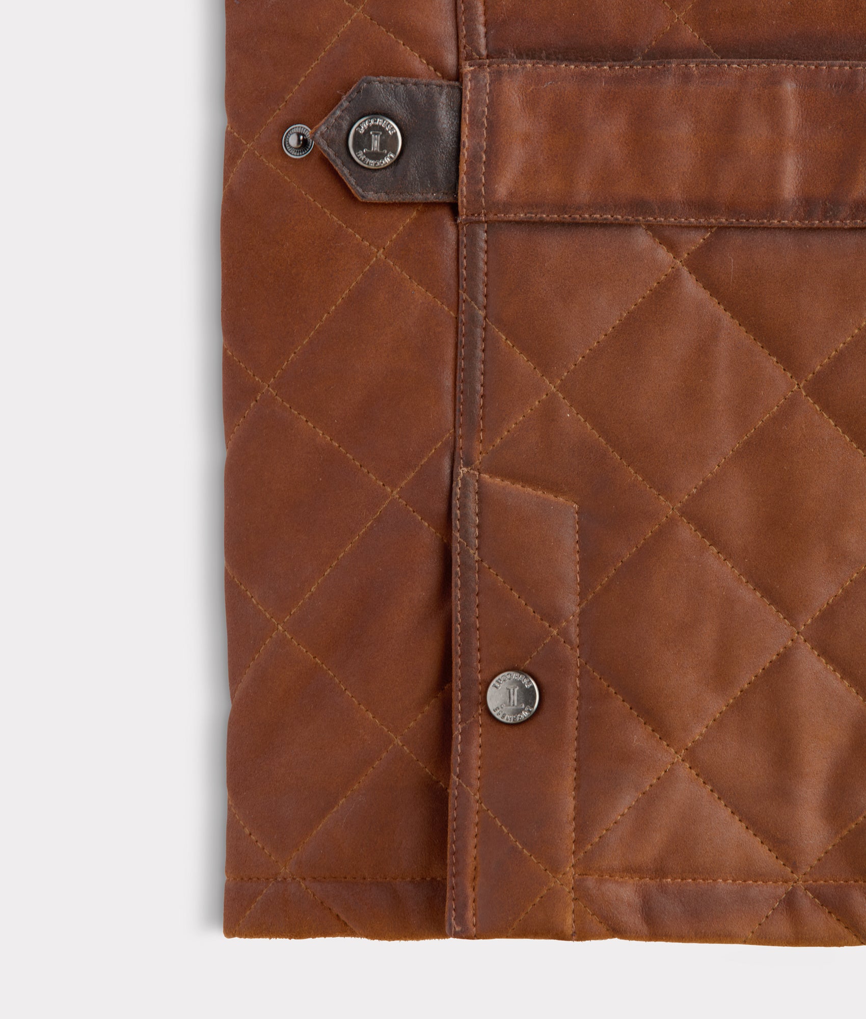 Vail Quilted Leather Vest :: Bourbon - Image 5