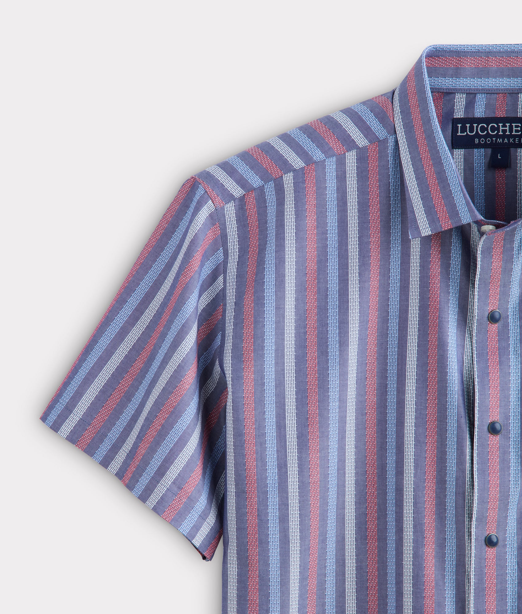 Lucchese x Parker McCollum Short Sleeve Snap :: Purple/Red/Blue Multi - Image 4