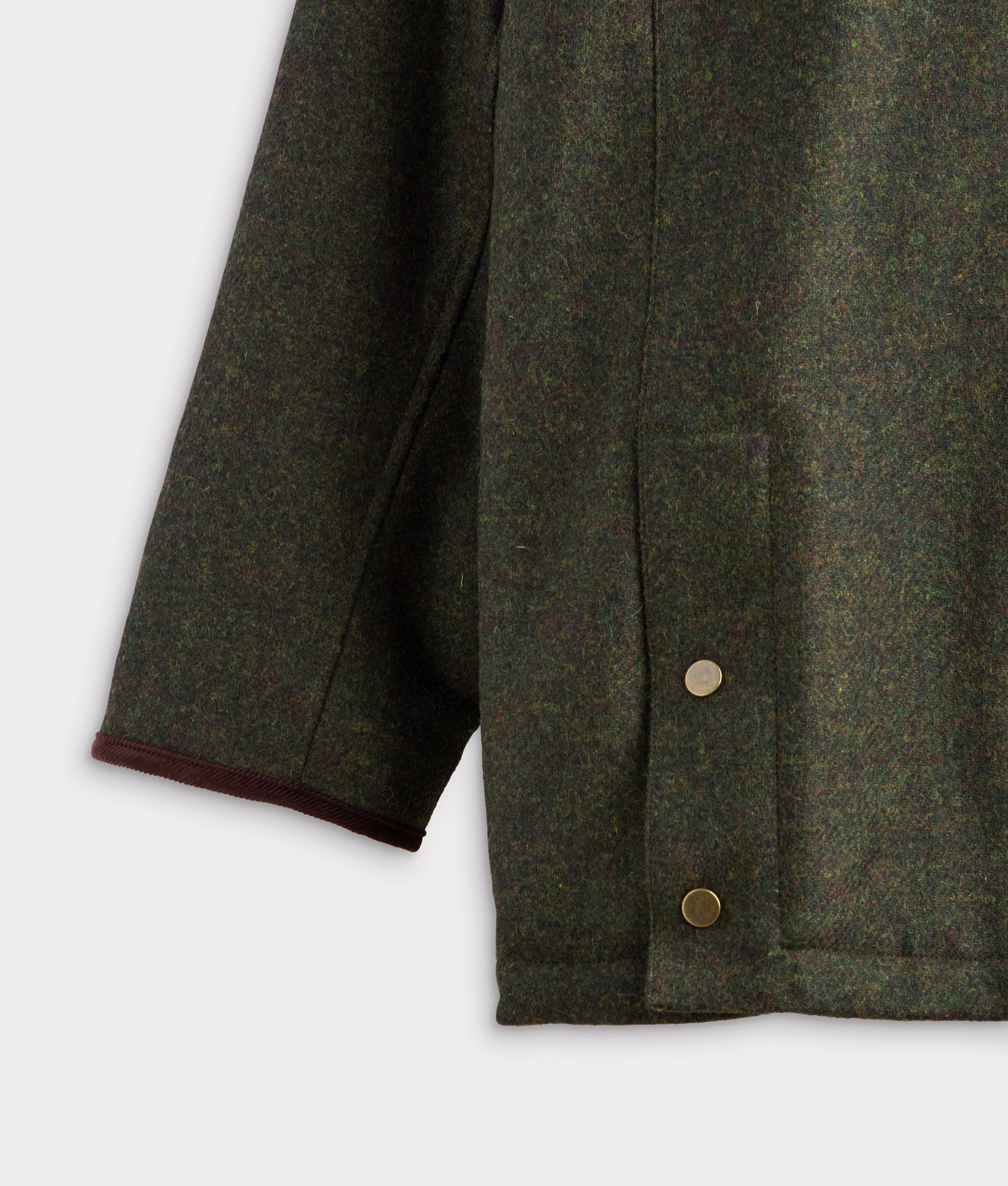 Charles Shetland Wool Jacket :: Forest Green - Image 7