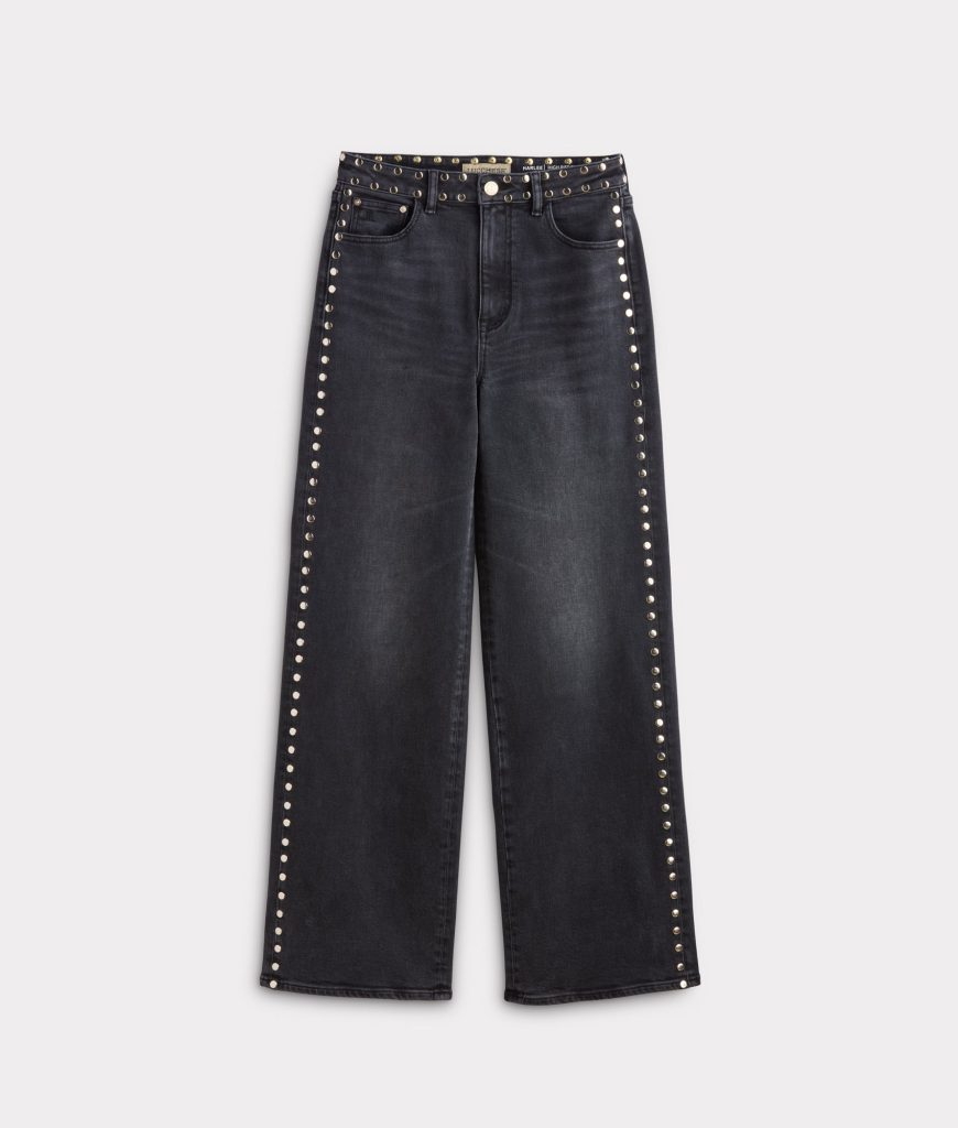 Briar High-Rise Straight Leg Jean :: Chimney With Studs