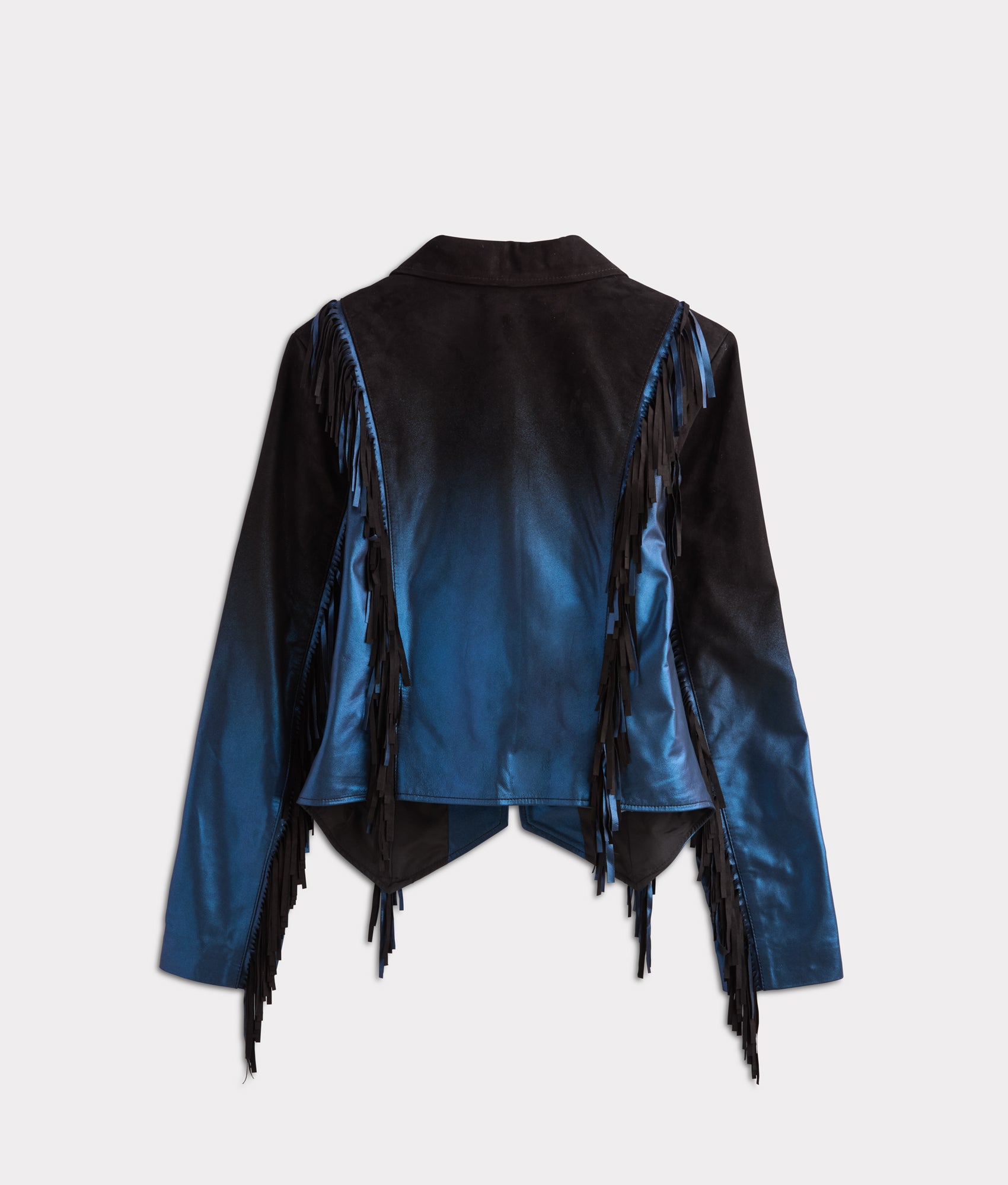 Nightfall Fringe Jacket :: Black/Blue - Image 3