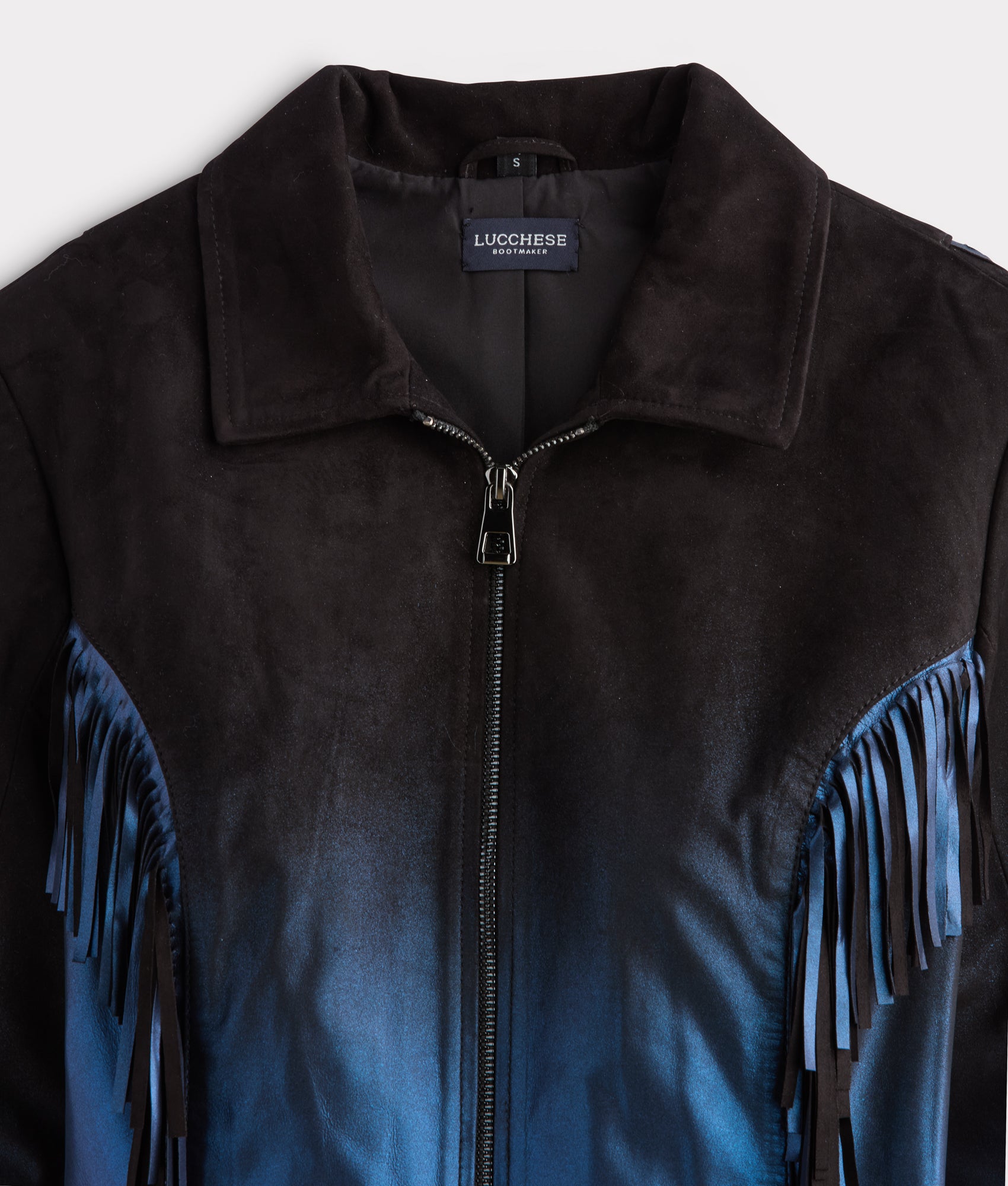 Nightfall Fringe Jacket :: Black/Blue - Image 4
