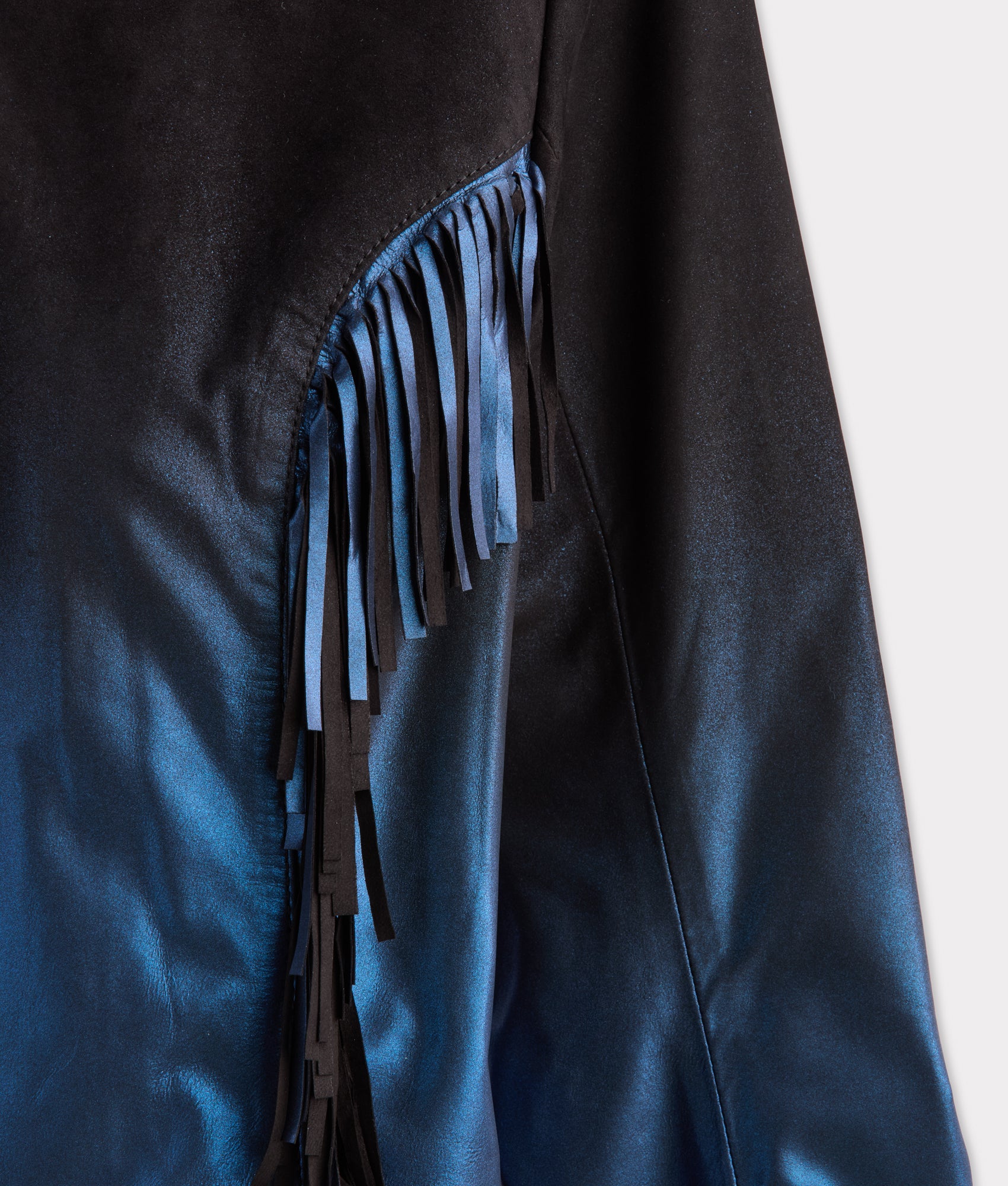 Nightfall Fringe Jacket :: Black/Blue - Image 6