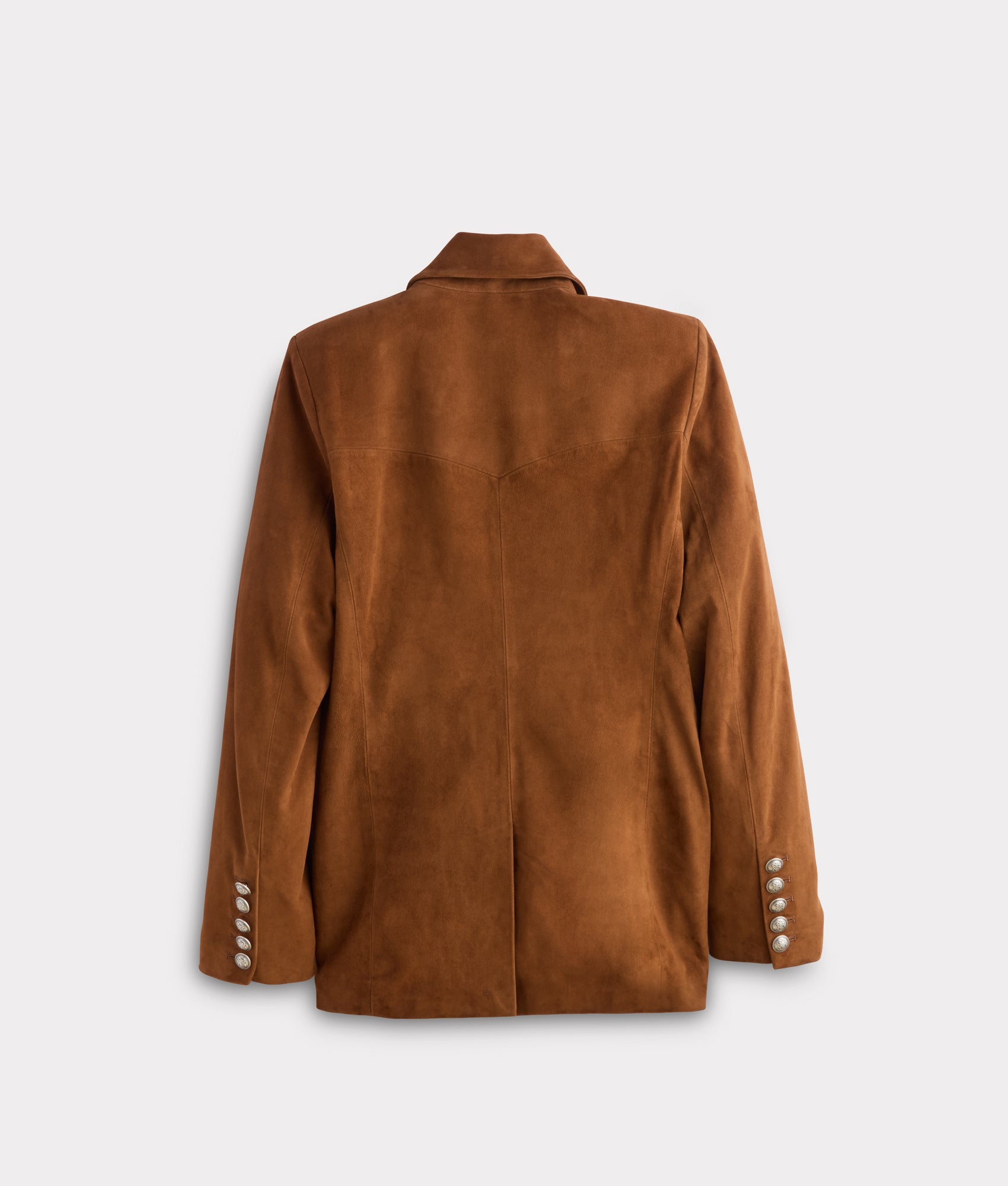 Valerie Suede Blazer :: Cognac - Image 3