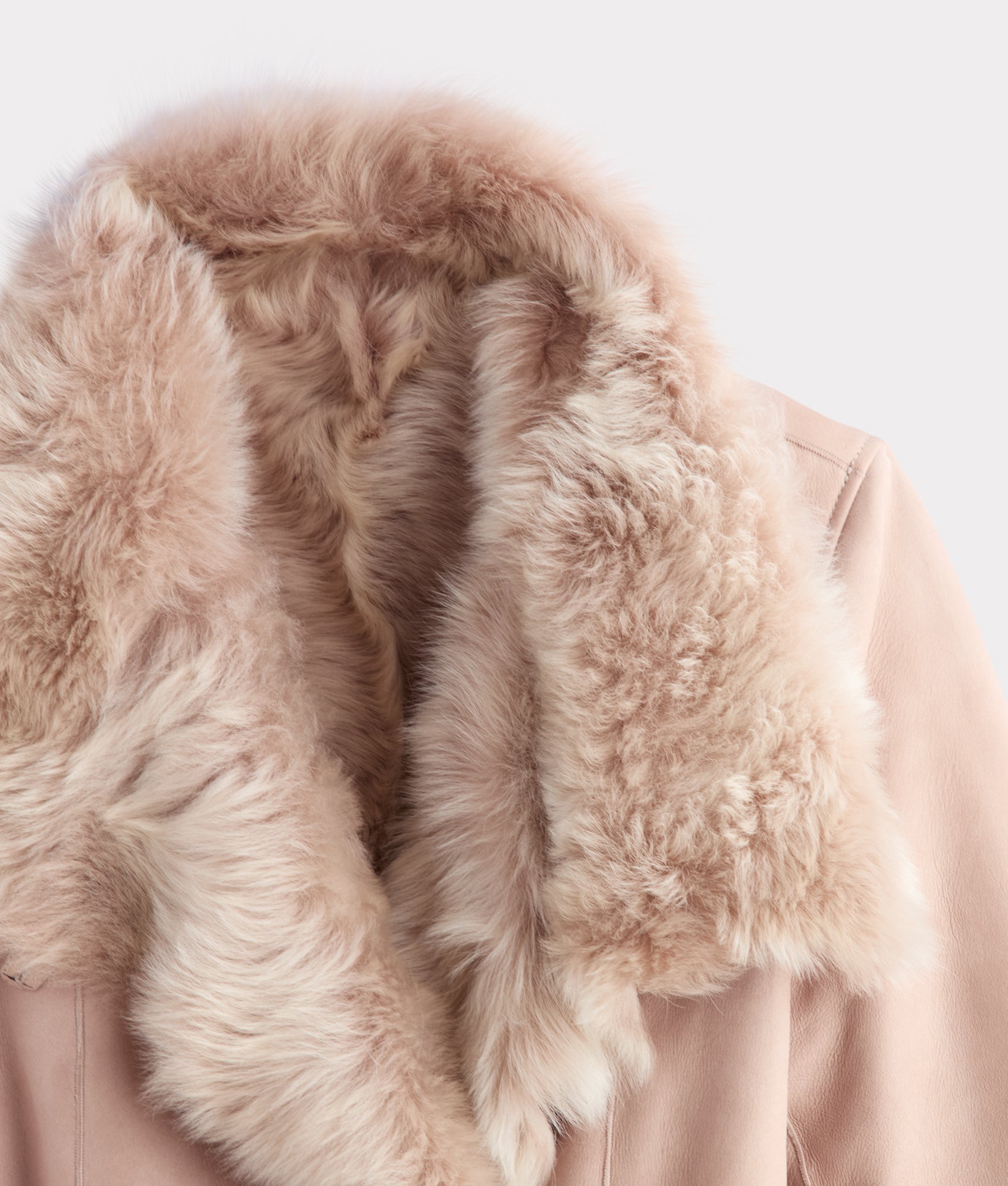Skye Shearling Coat :: Grey - Image 6