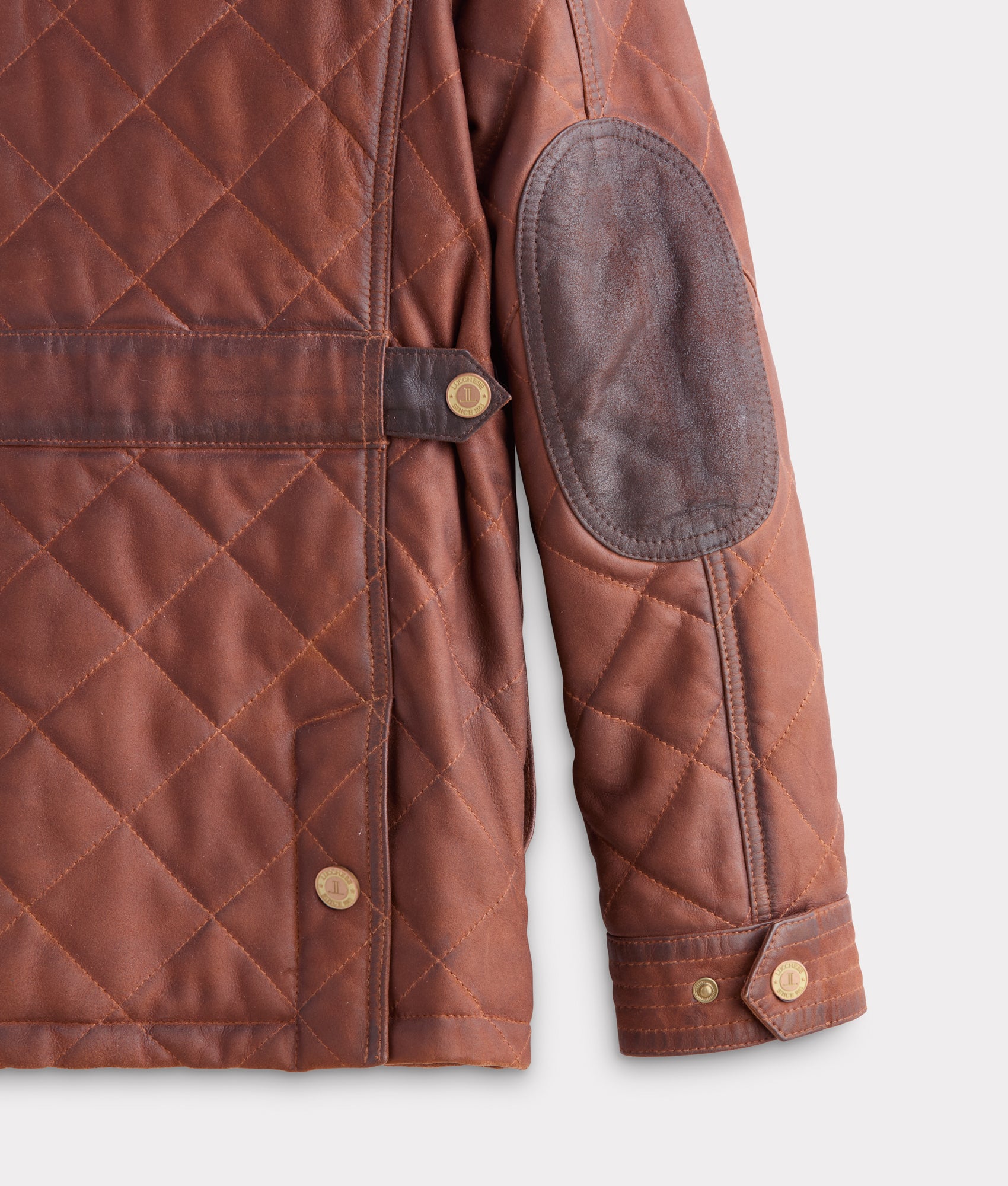 Wasatch Quilted Leather Jacket :: Bourbon - Image 4