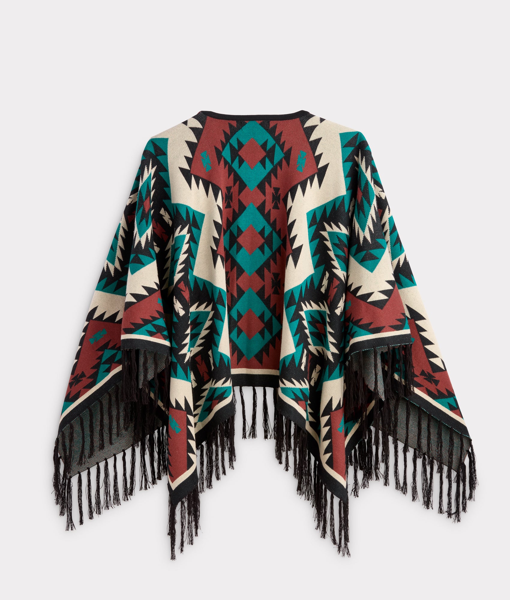Alpaca Fleece Cape :: Blue/Multi - Image 3