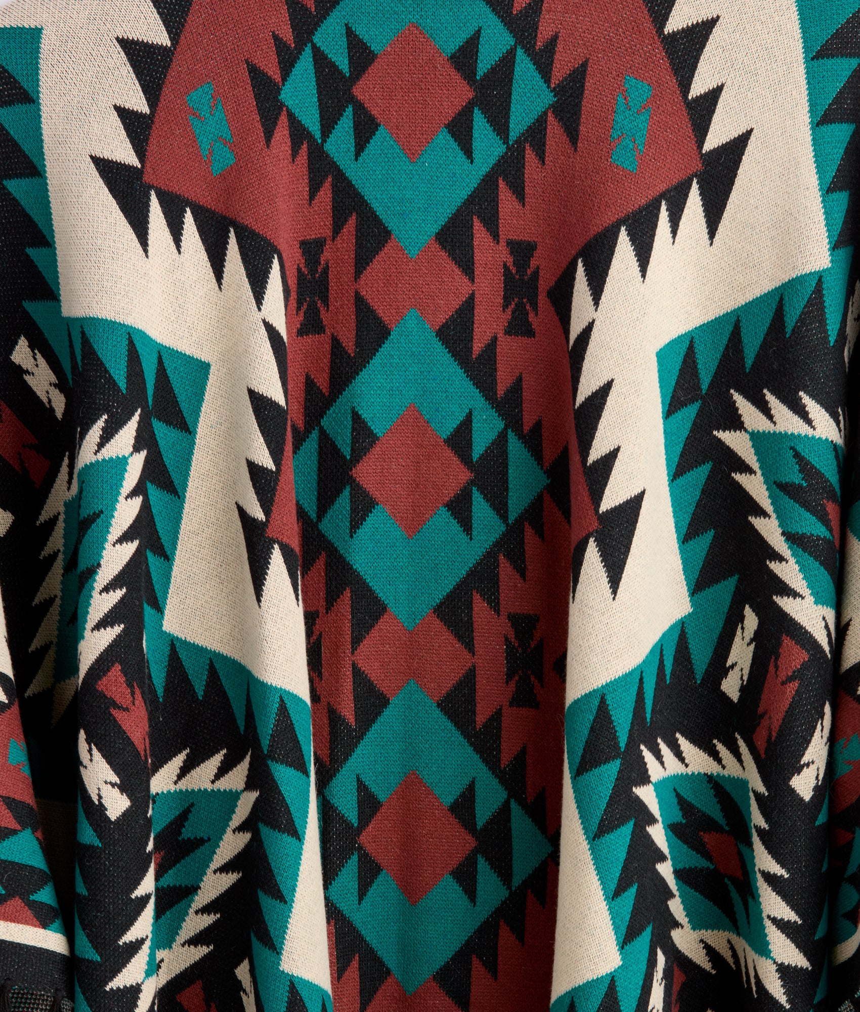 Alpaca Fleece Cape :: Blue/Multi - Image 8