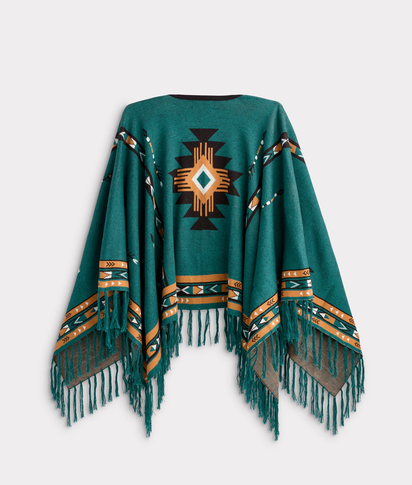 Alpaca Fleece Cape :: White/Multi - Image 3