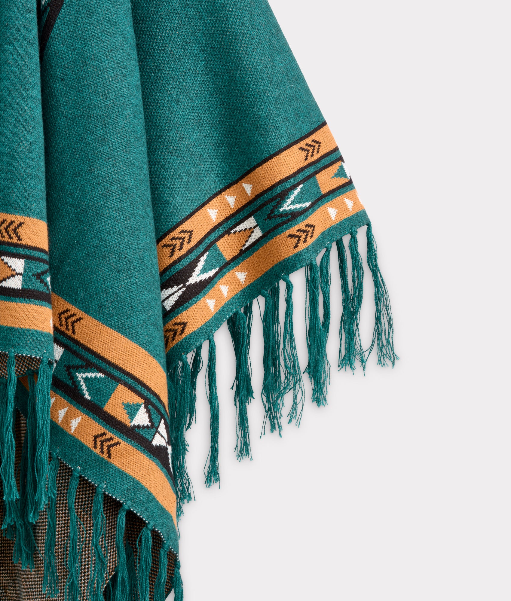 Alpaca Fleece Cape :: White/Multi - Image 5