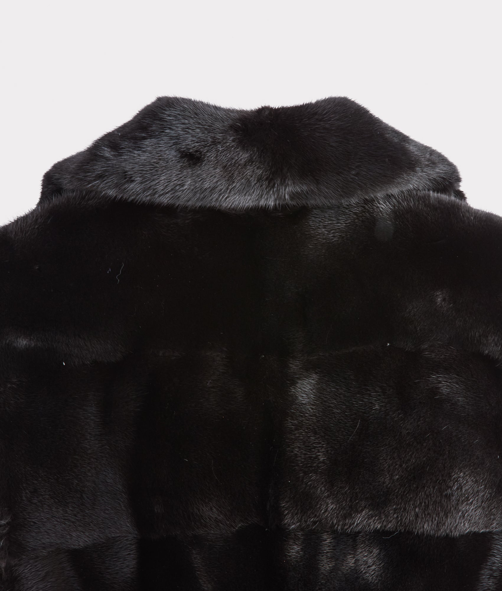 Andrea Sleeveless Fur Coat :: Black - Image 3
