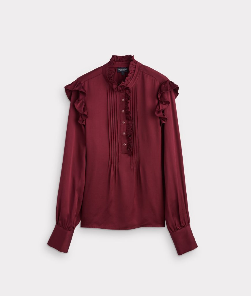 Lourdes Blouse :: Black Cherry