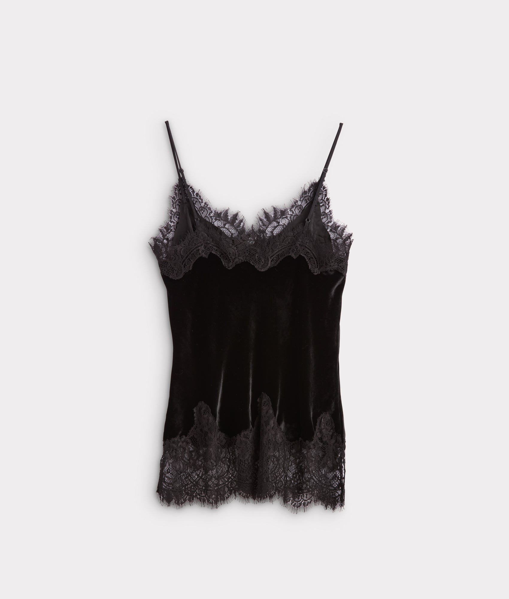 Darlene Velvet Lace Cami :: Black - Image 3