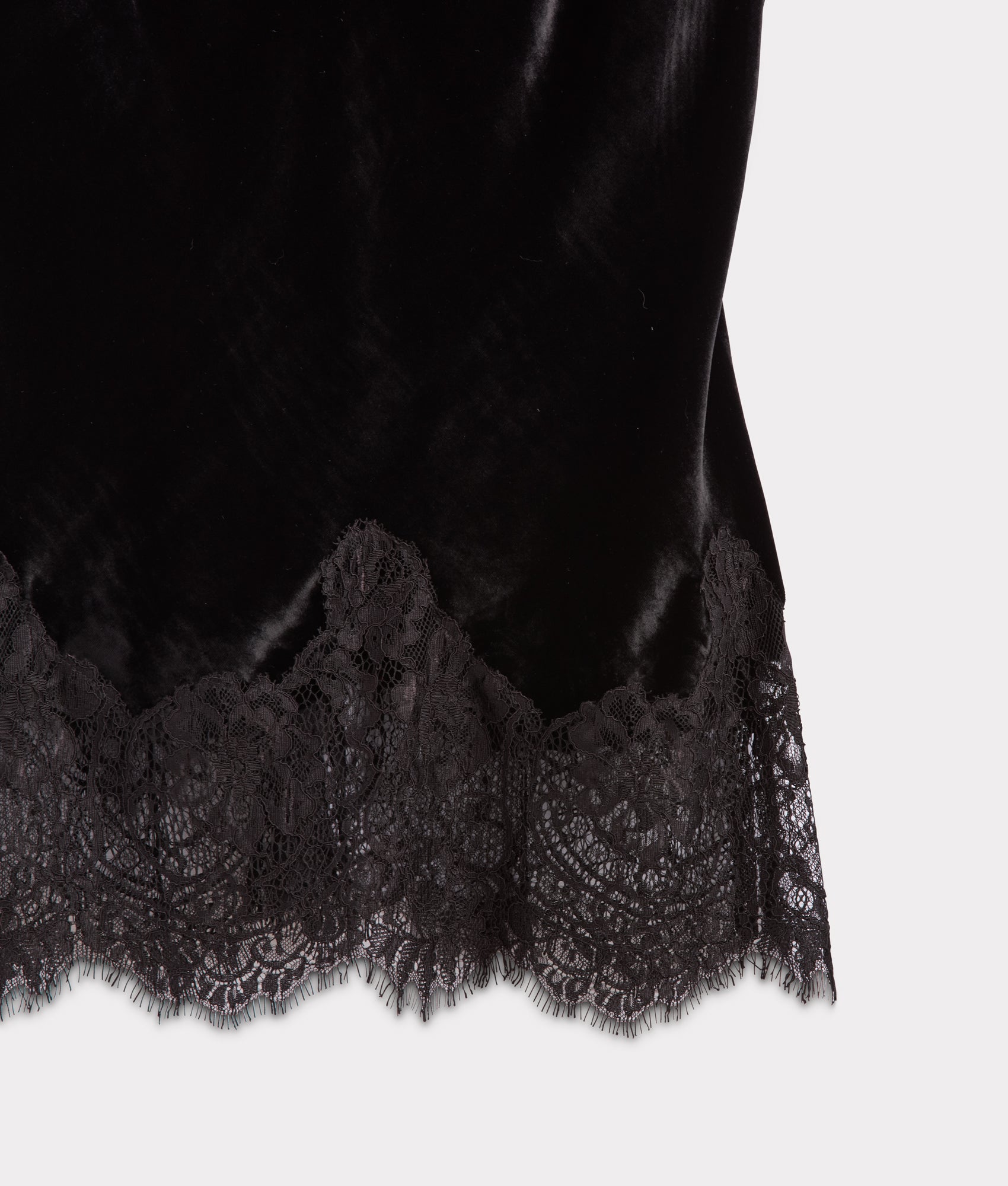 Darlene Velvet Lace Cami :: Black - Image 5