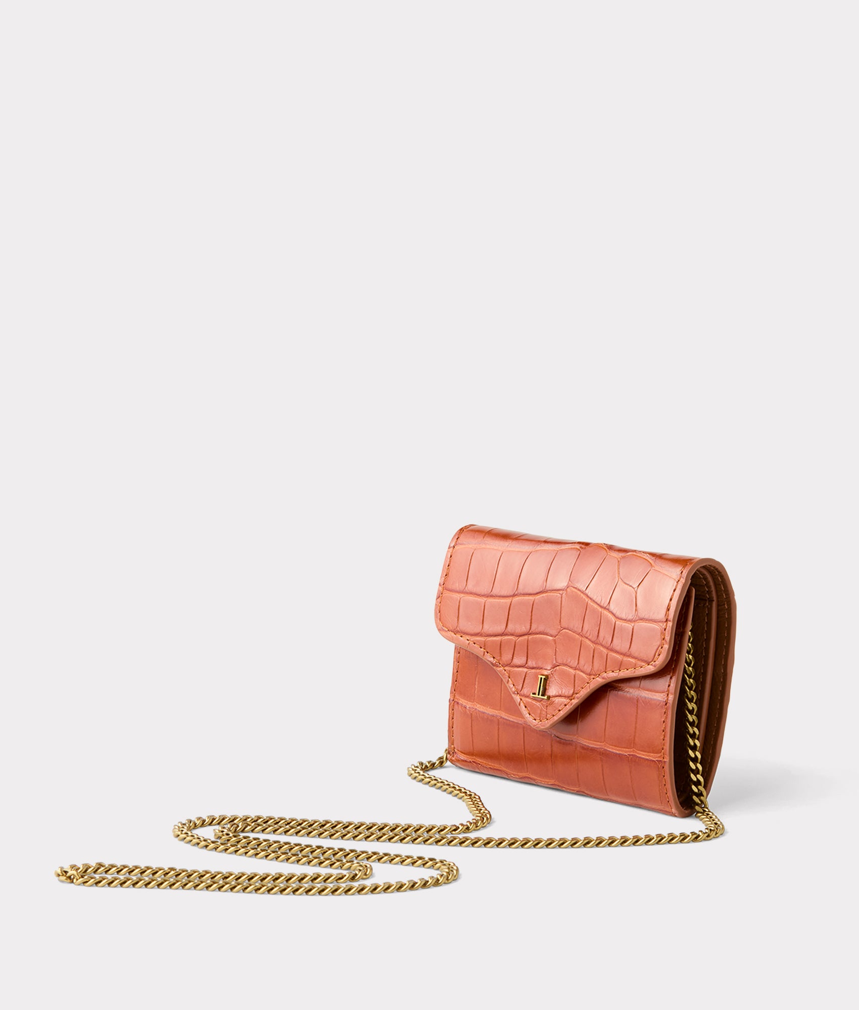 Short Exotic Wallet On A Chain :: Yellow - Image 6