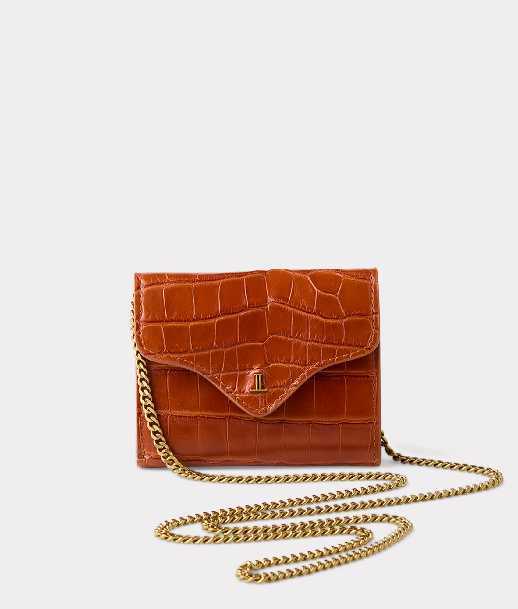 Short Exotic Wallet On A Chain :: Yellow