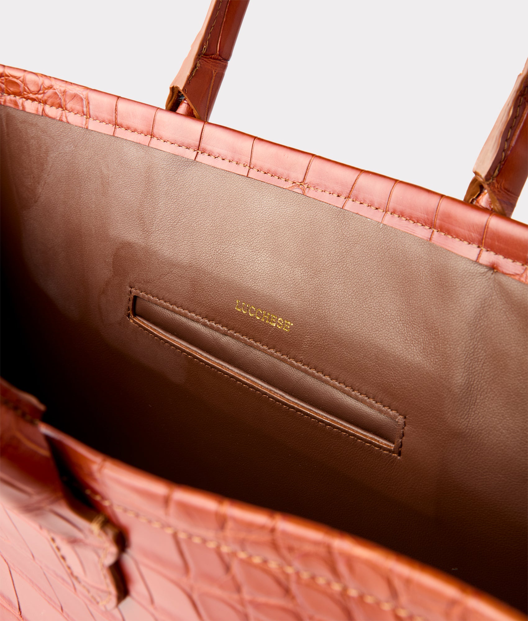 Large Alice Exotic Book Tote :: Honey - Image 6