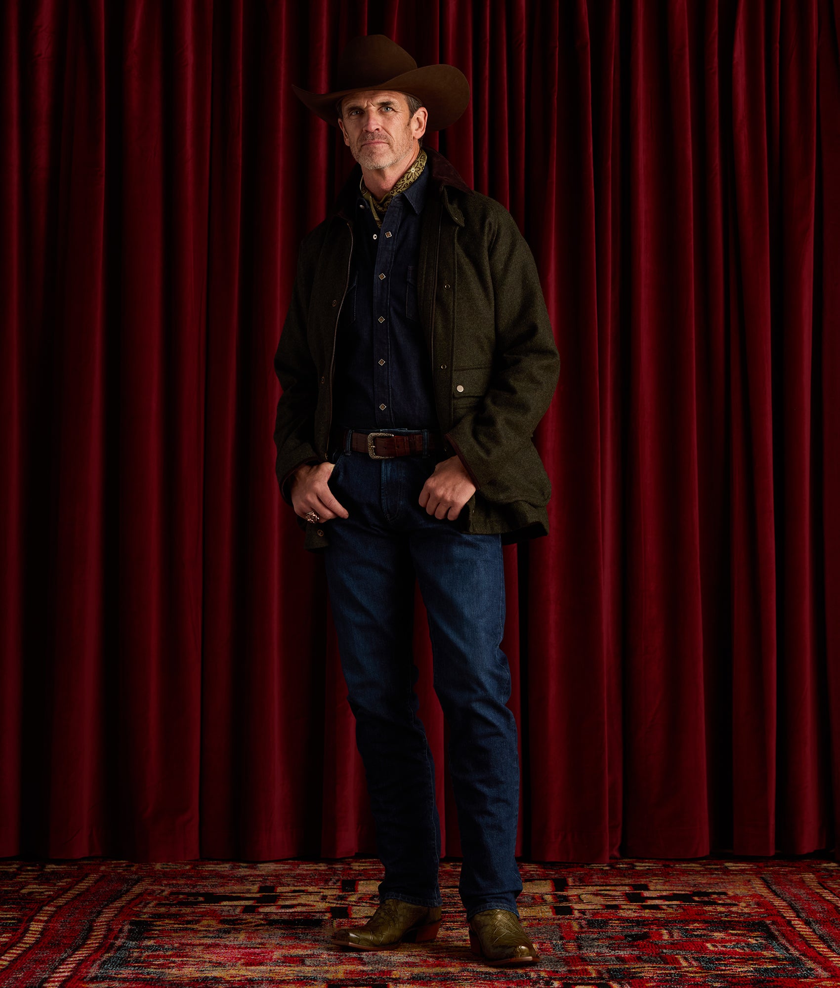 Charles Shetland Wool Jacket :: Forest Green - Image 8