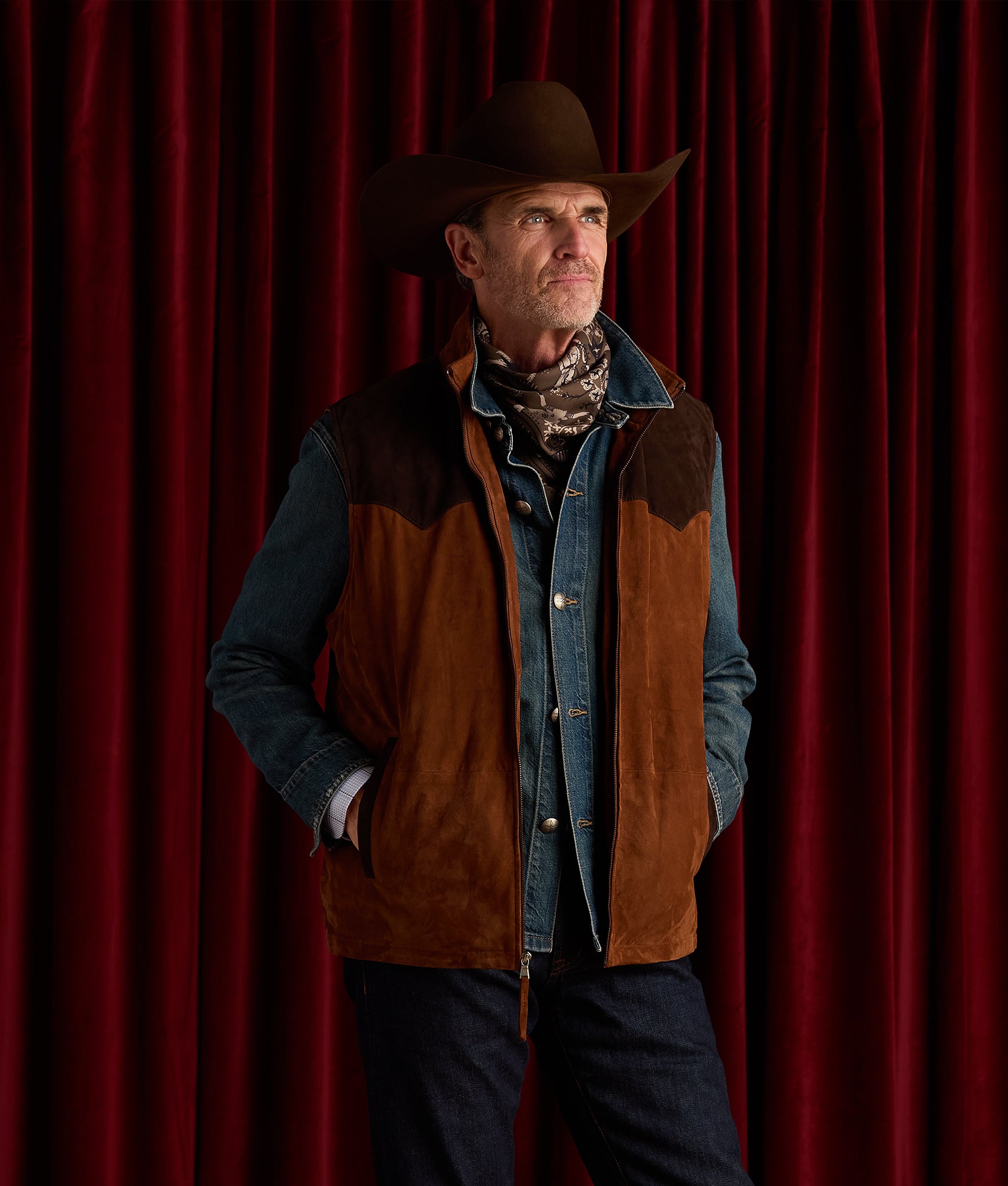 Rit Two-Tone Vest :: Brown - Image 2