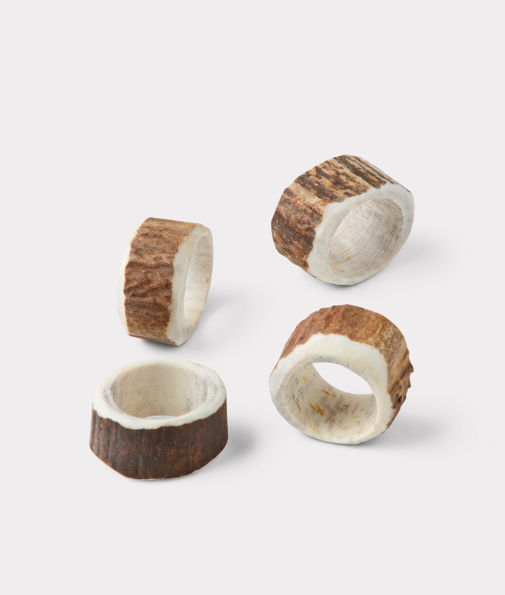 Stag Horn Napkin Rings - Set Of 2 :: Natural - Image 3
