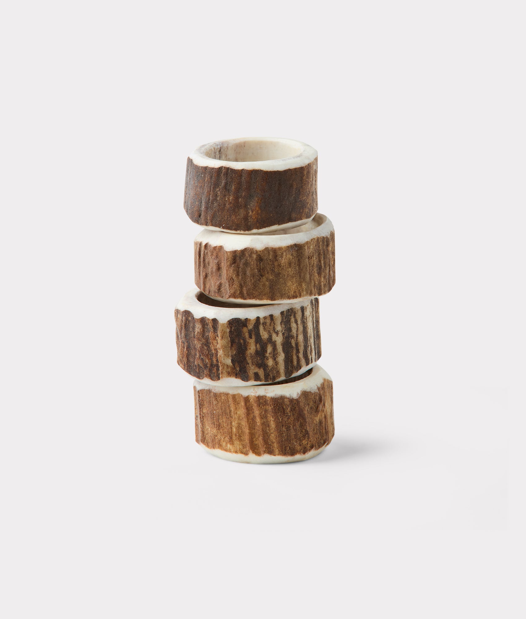 Stag Horn Napkin Rings - Set Of 2 :: Natural - Image 5
