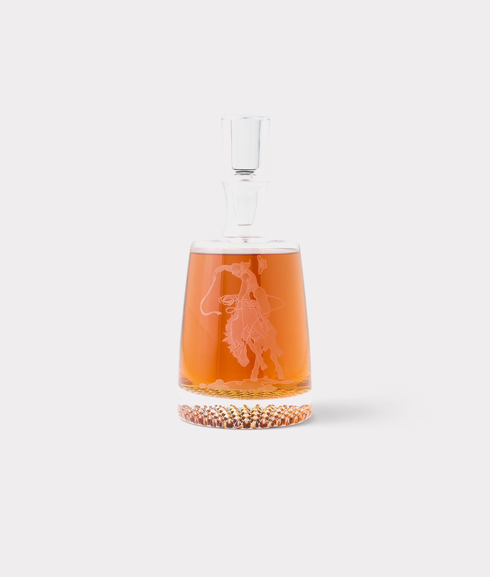 Saddle Bronc Decanter :: Crystal