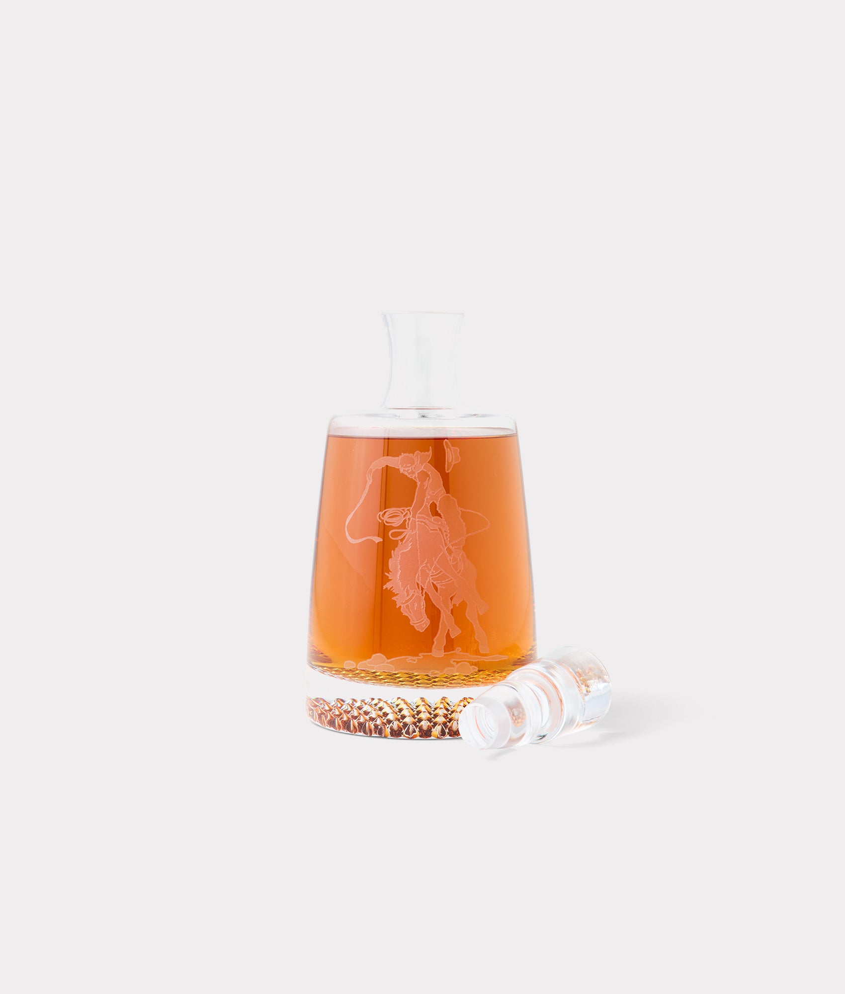 Saddle Bronc Decanter :: Crystal - Image 3