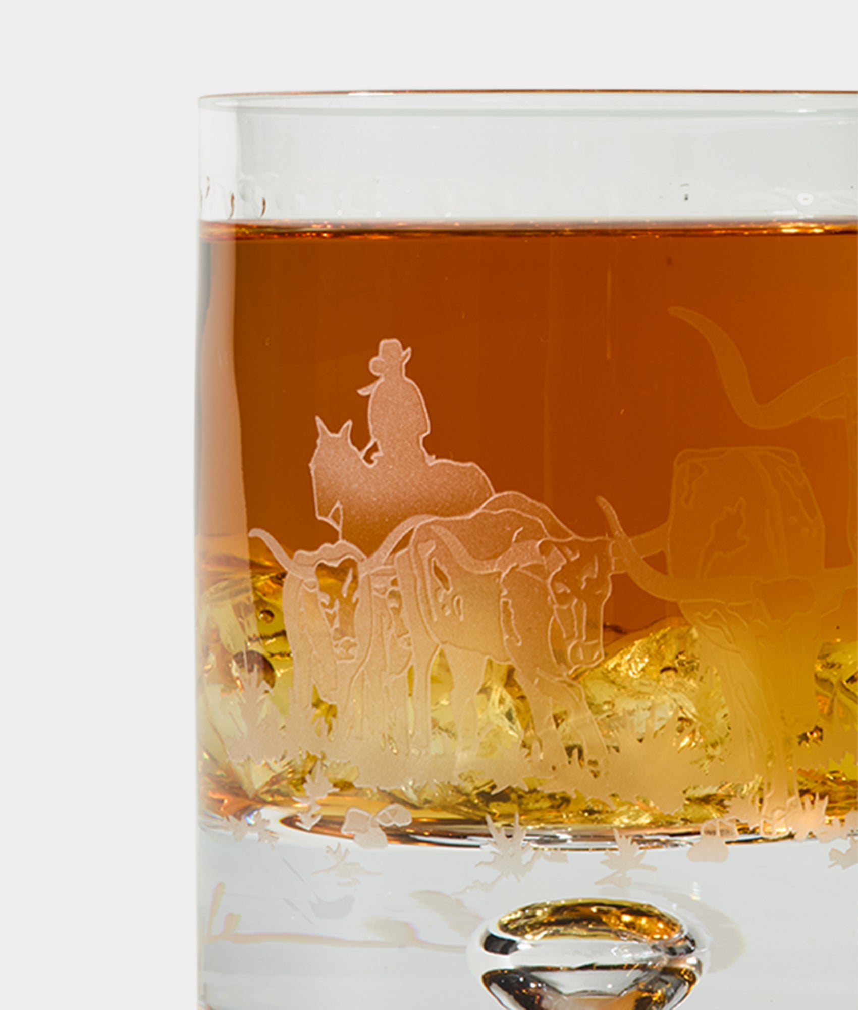 Stampede Whiskey Glasses - Set of Four :: Crystal - Image 6