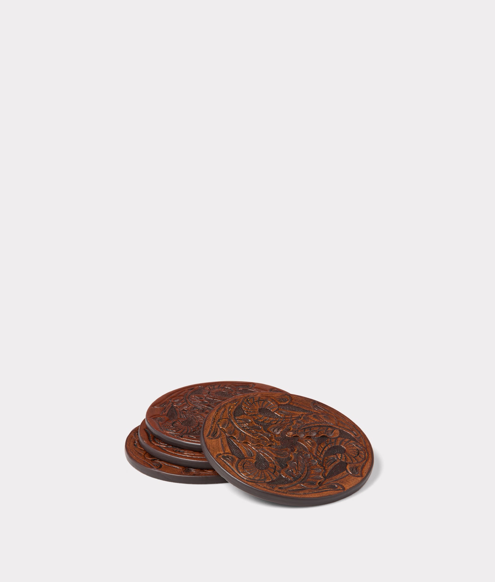 Carver Coaster - Set of Six :: Brown - Image 7
