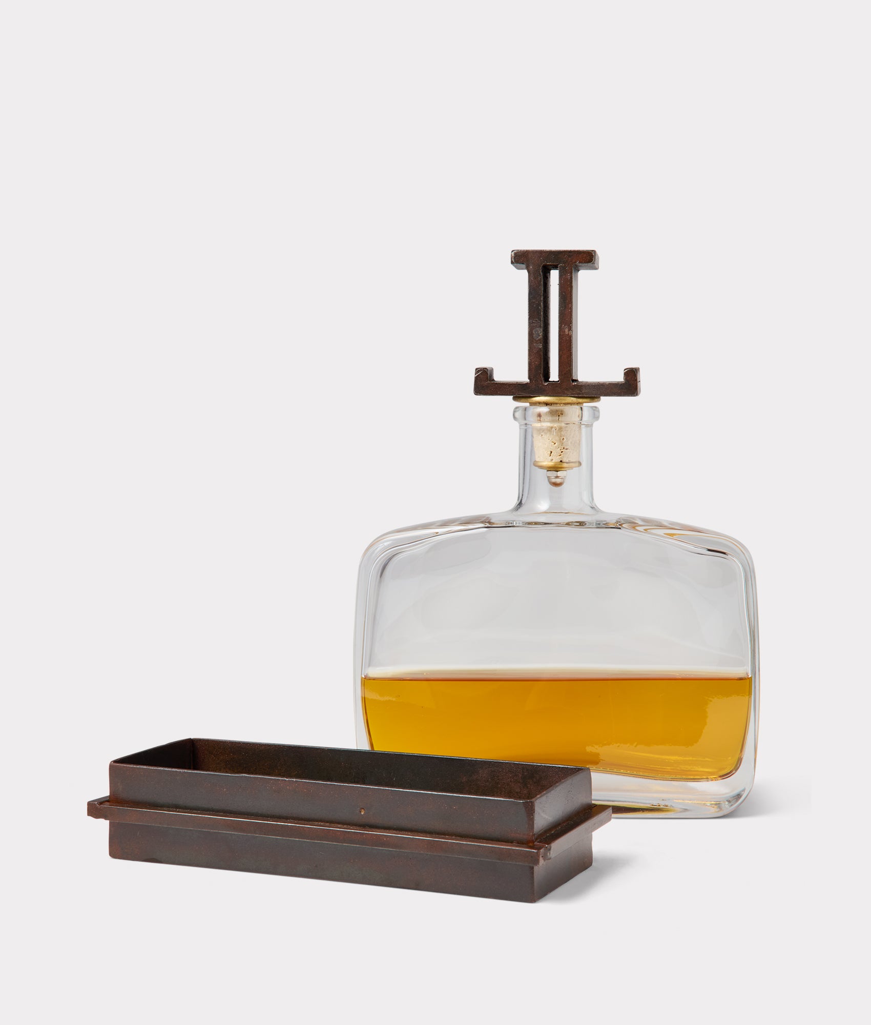 Mirrored L Decanter :: Iron - Image 2