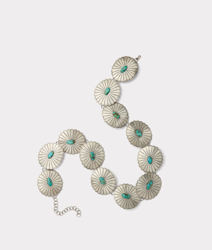 Kings Concho Belt :: Turquoise - Image 3