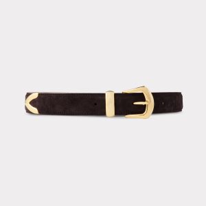 Italian 3 Piece Belt :: Chocolate