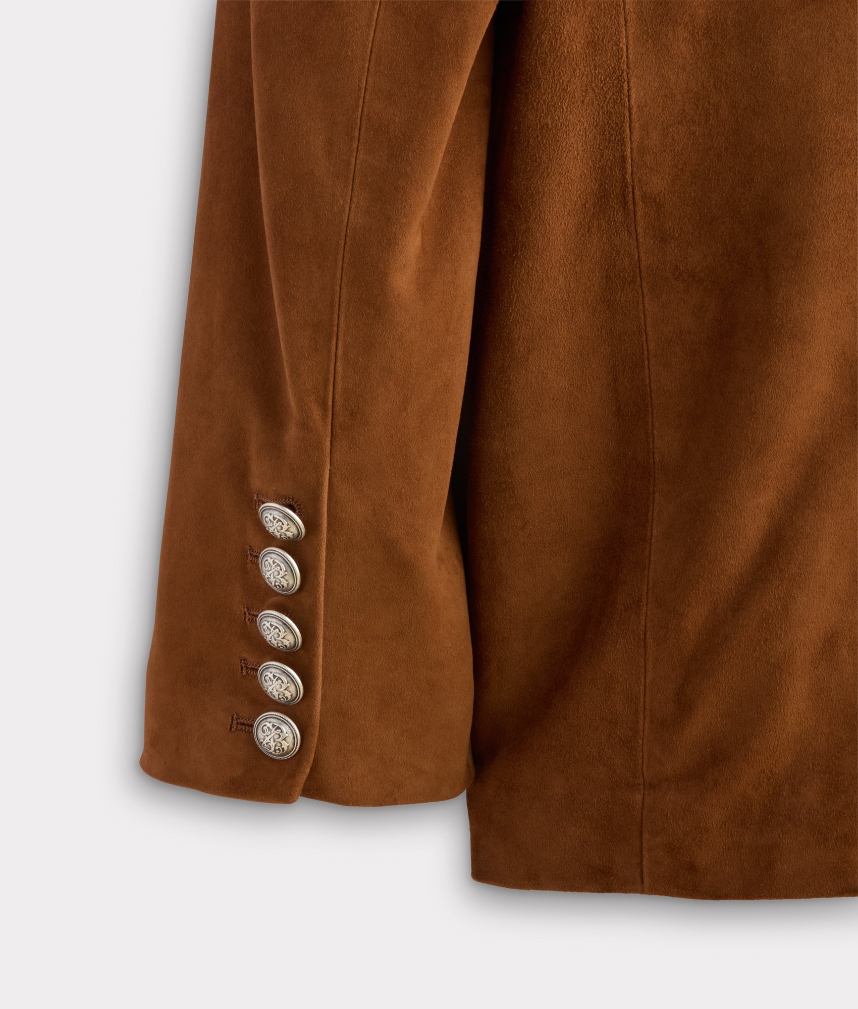 Valerie Suede Blazer :: Cognac - Image 4