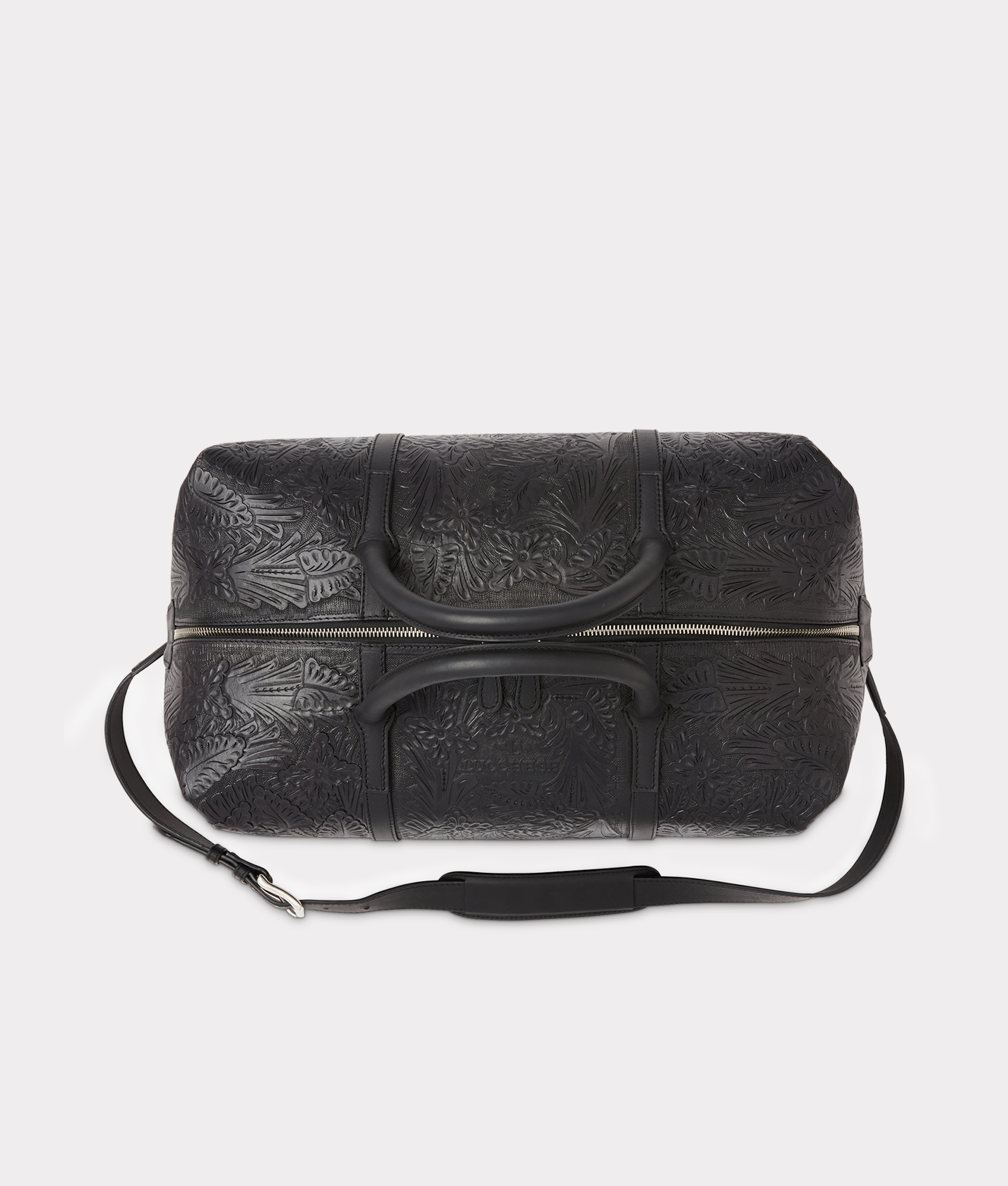 Hand-Tooled Duffle :: Black - Image 5