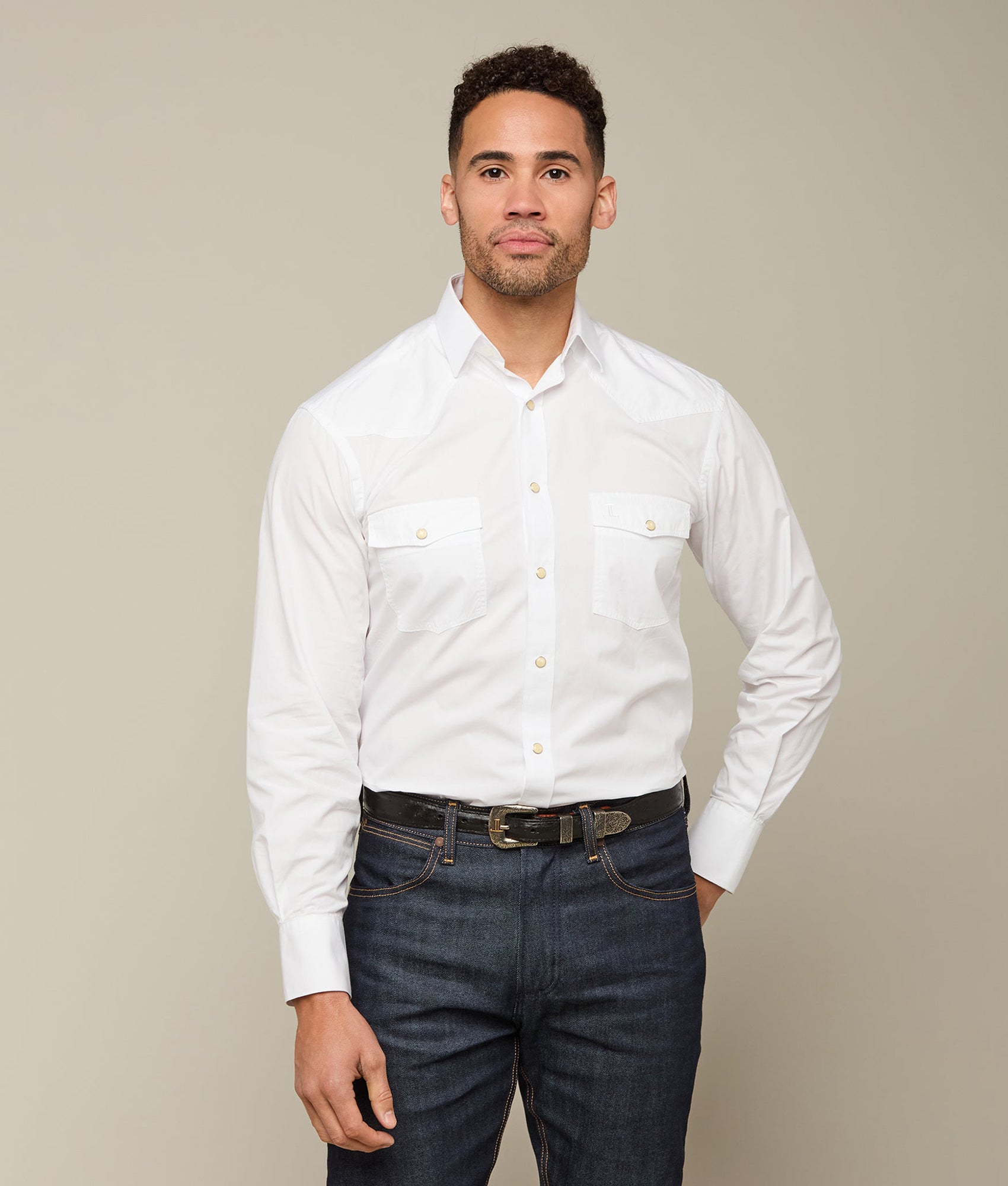 El Paso Cowboy Fit :: White - Image 4