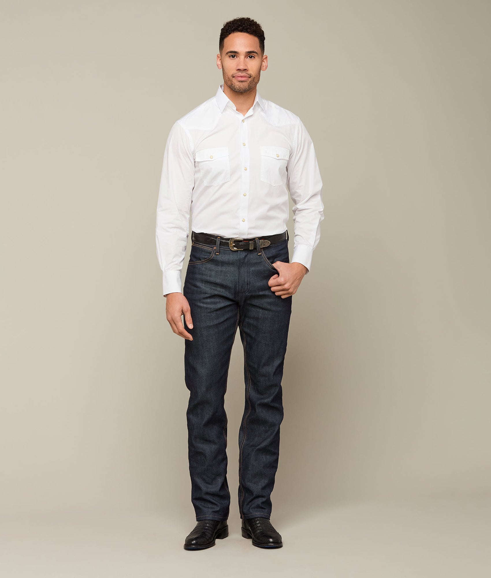 El Paso Cowboy Fit :: White - Image 6